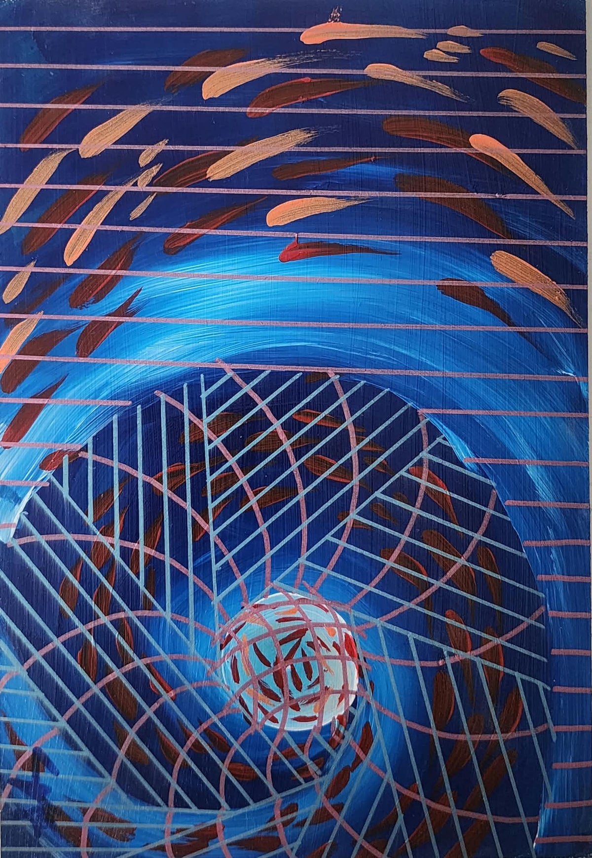 Hipnotik Seri No.12 - Akrilik Tablosu(20x30)