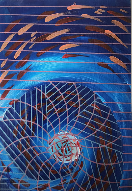 Hipnotik Seri No.12 - Akrilik Tablosu(20x30)