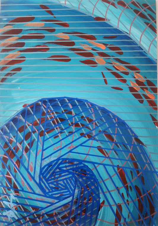 Hipnotik Seri No.14 - Akrilik Tablosu(20x30)