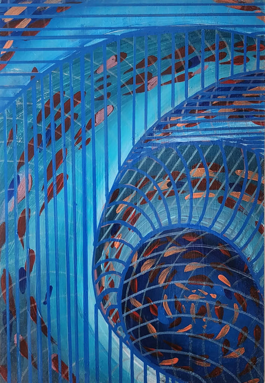 Hipnotik Seri No.09 - Akrilik Tablosu(20x30)
