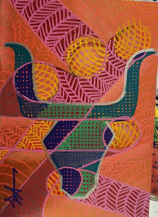 Hipnotik Toprak Serisi No.05 - Akrilik Tablosu(20x30)