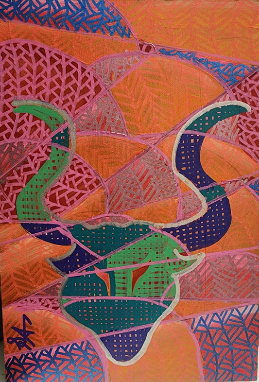 Hipnotik Toprak Serisi No.06 - Akrilik Tablosu(20x30)
