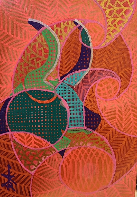 Hipnotik Toprak Serisi No.07 - Akrilik Tablosu(20x30)