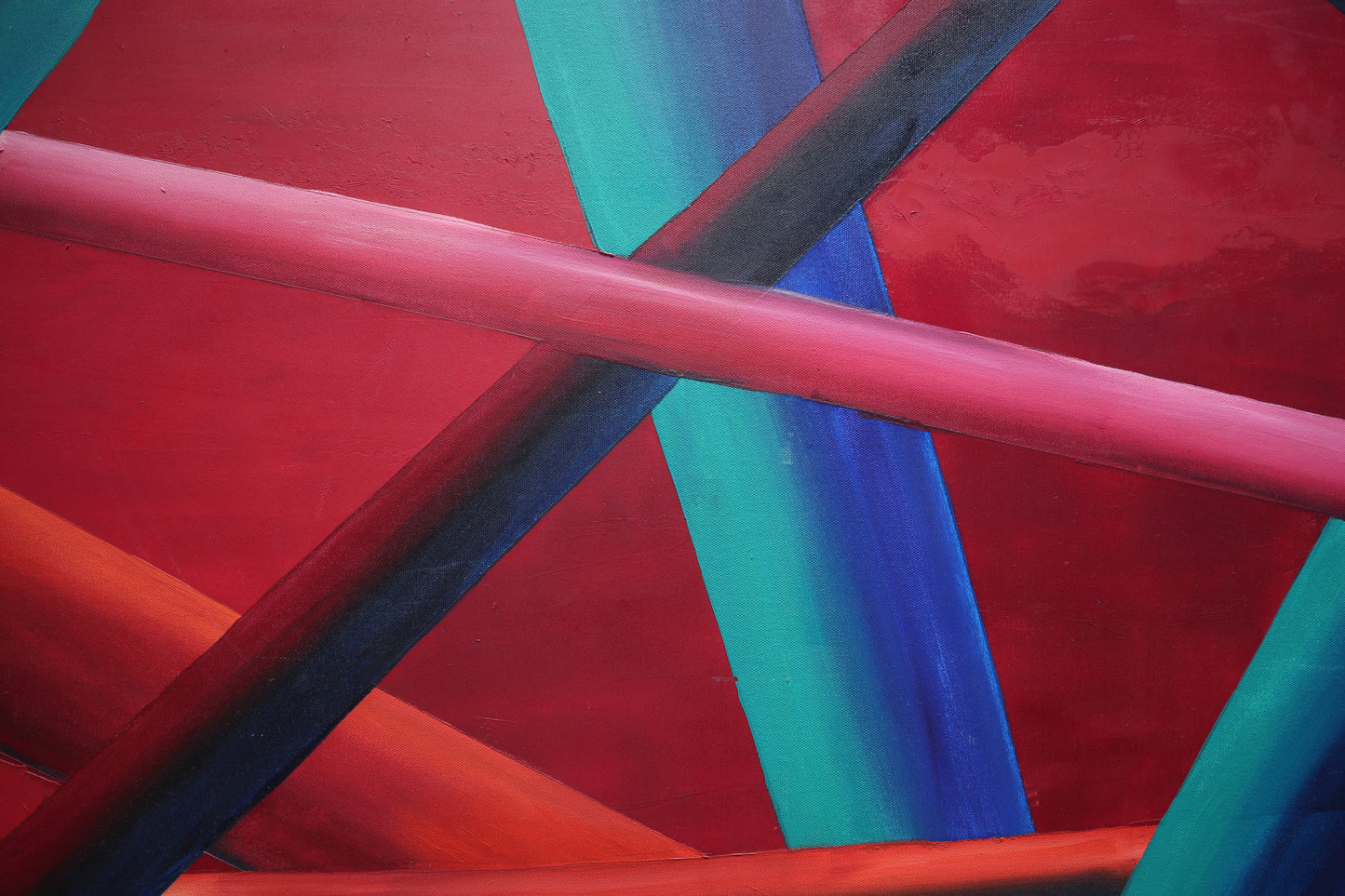 Mikado Serisi No.1 Yağlı Boya Tablosu(150x150)