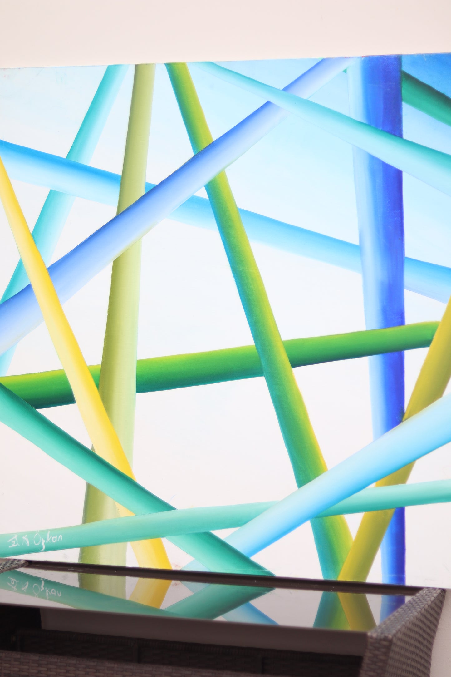 Mikado Serisi No.3 Yağlı Boya Tablosu(100x100)