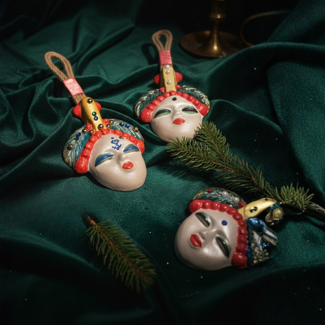 Şans Bebekleri – El Yapımı Seramik Maske