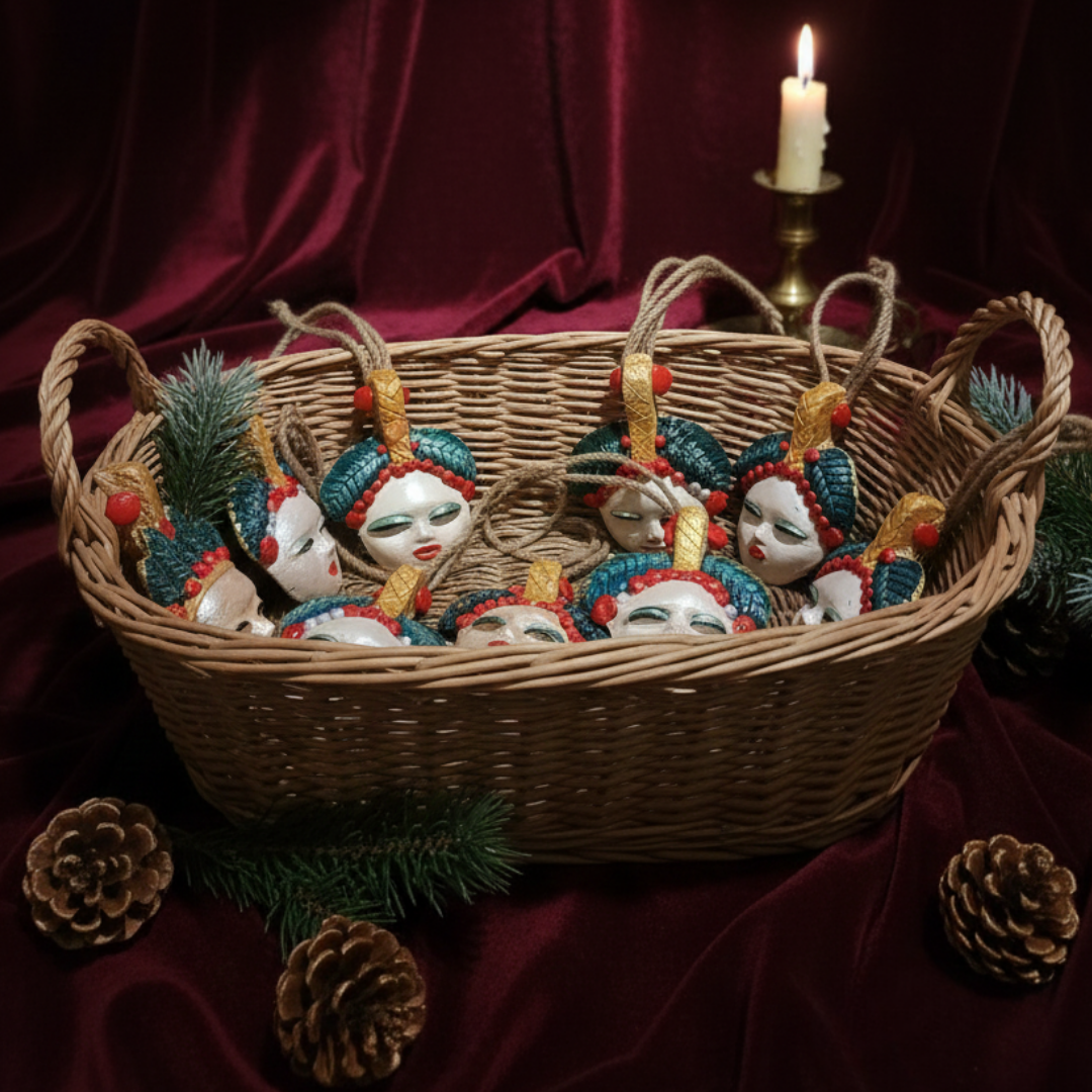 Şans Bebekleri – El Yapımı Seramik Maske