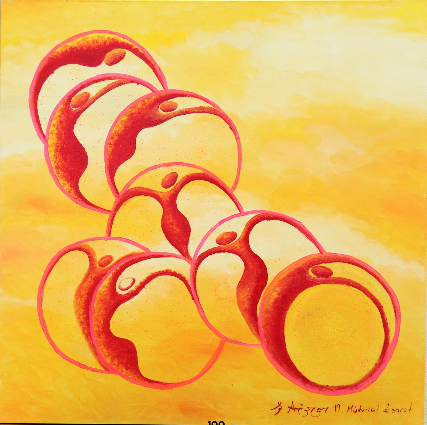 Kadın Serisi No.04 Mükemmel Esaret Yağlı Boya Tablosu(100x1000)